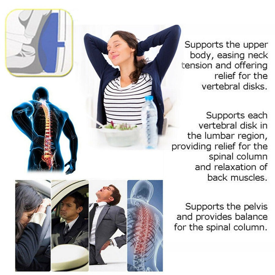 Car Seat Back Relief Lumbar Pain Back Support