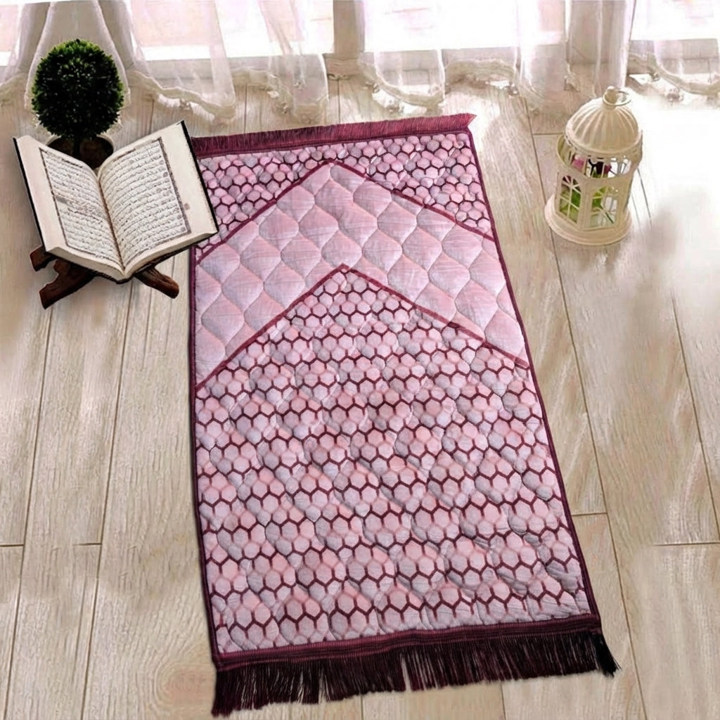 The Velvet Honeycomb Quilted Janamaz