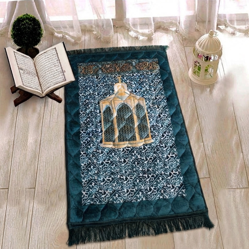 The Velvet Honeycomb Quilted Janamaz