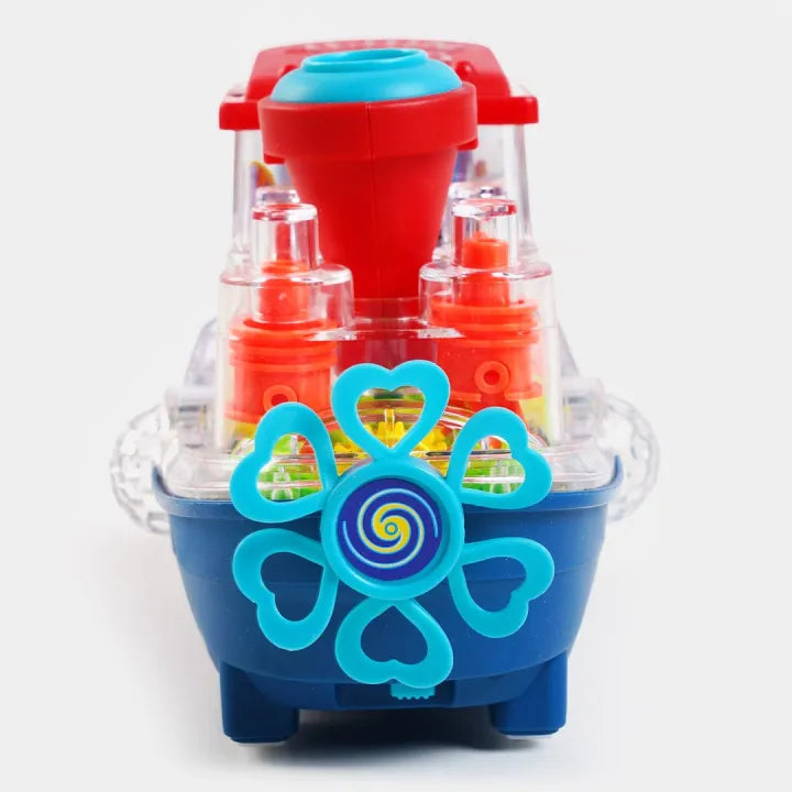 Transparent Gear Land Ship Toy